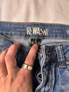 Rewash Light Blue High-Rise Women's Jeans